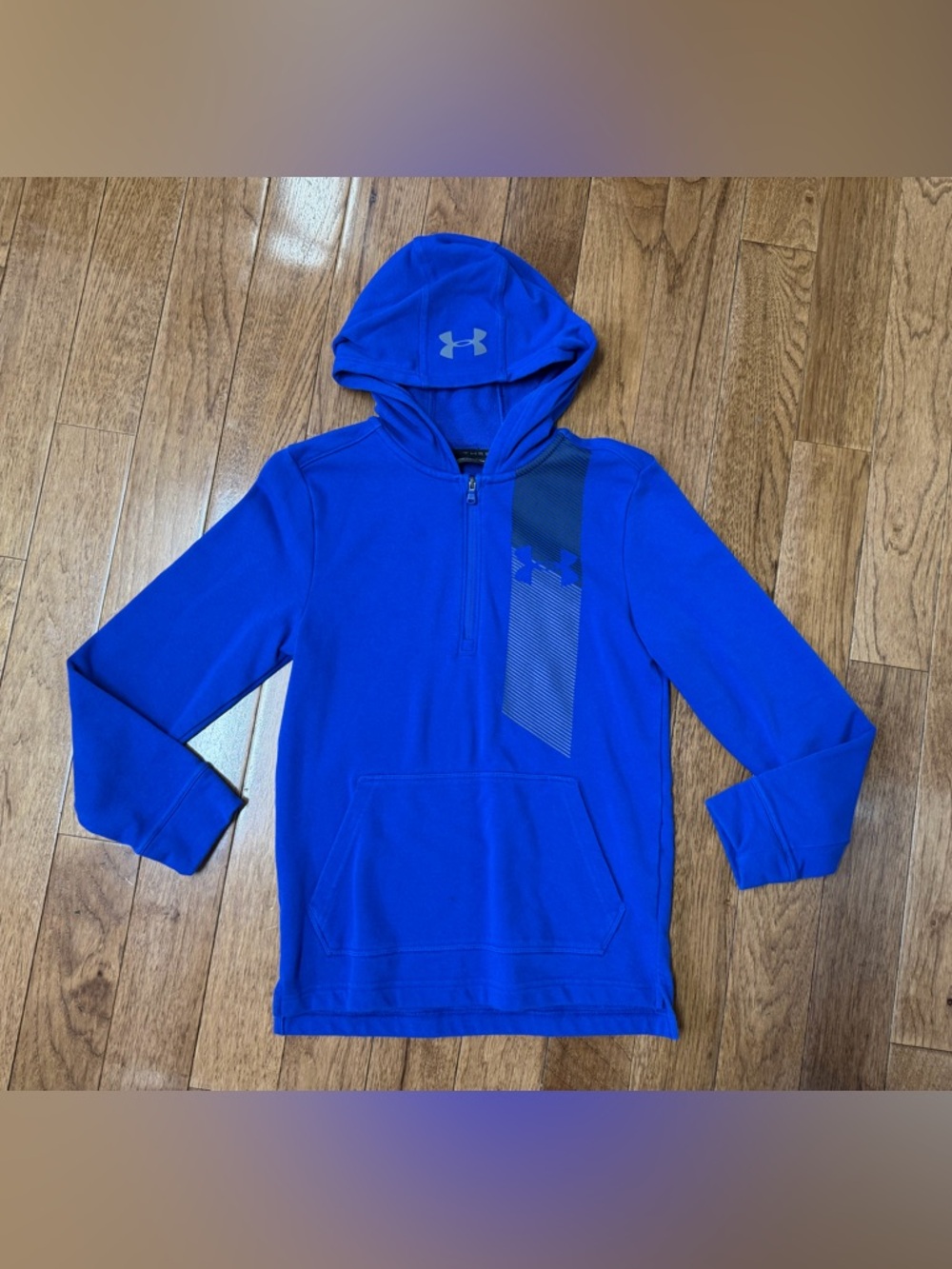 Under Armour Blue Hooded Full Zip Sweatshirt YMD